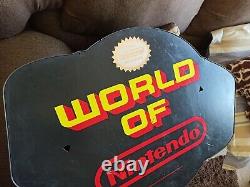 Vintage World of Nintendo Globe sign NES RARE AUTHENTIC SUPER MARIO BROS 1991