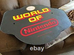 Vintage World of Nintendo Globe sign NES RARE AUTHENTIC SUPER MARIO BROS 1991