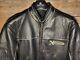 Vintage Xelement Super Rare Cafe Heavy Leather Jacket Size 44-46 Medium
