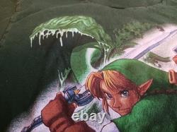 Vintage Zelda Ocarina Of Time 1998 Promo T Shirt Tultex Green Size S Super Rare