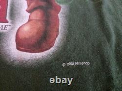 Vintage Zelda Ocarina Of Time 1998 Promo T Shirt Tultex Green Size S Super Rare