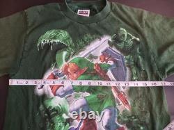 Vintage Zelda Ocarina Of Time 1998 Promo T Shirt Tultex Green Size S Super Rare