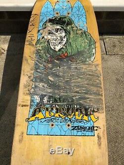 Vintage Zorlac Abrook Skateboard, Super Rare, old school board. Reduced