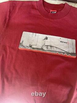 Vintage element bam margera shirt super rare red size med