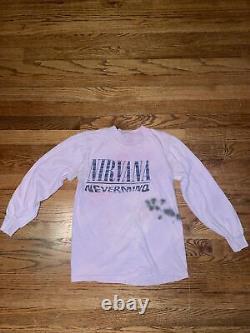 Vintage nirvana nevermind shirt 1992 Super Rare Kurt Cobain