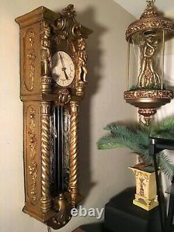 Vintage oil rain lamp clock Steampunk Steele collection super rare