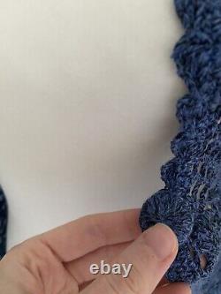 Vintage open knit crochet top xs/s Rare