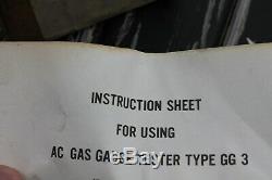 Vintage original Rare AC Gas Gauge Tester GG3 GM Guide auto Chevy