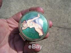 Vintage rare 1950' s Steering wheel pinup girl Knob spinner auto accessory part