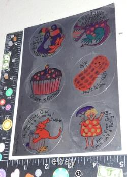 Vintage stickers SANDYLION Yuks For You Mylar Sheet SUPER RARE