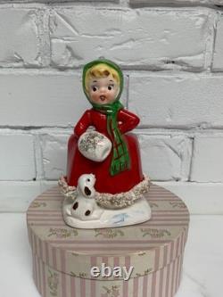 Vintage super rare Napco Lefton Norcrest Holt Howard christmas girl planter