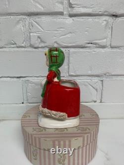 Vintage super rare Napco Lefton Norcrest Holt Howard christmas girl planter