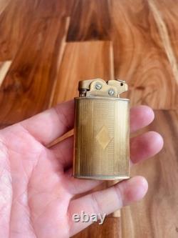 Vintage super rare solid brass Thorens lighter (Swiss) working condition