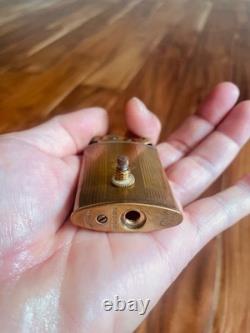 Vintage super rare solid brass Thorens lighter (Swiss) working condition
