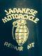 Vtg 70s 80s RARE Japanese Harley Davidson Zipper's Motorcycle T Shirt L 42 USA