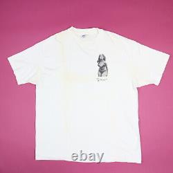 Vtg 90s Cindy Crawford Super Model Grrr Art Tee T-Shirt Single Stitch XL RARE