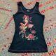 Vtg 90s Y2k Trick Fashion Hot Topic Fairy Faerie Tank Top Shirt Goth Rare S to M