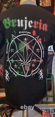 Vtg Brujeria Embroidered T Shirt Large Super Rare Rock And Death Tag