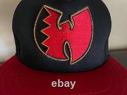 WU-TANG Brand SUPER RARE Vintage Diamondbacks Snapback Hat Black & Red AZ OG Cap