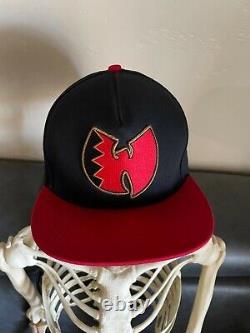 WU-TANG Brand SUPER RARE Vintage Diamondbacks Snapback Hat Black & Red AZ OG Cap