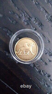 Winged Lion Gold Coin Vintage Super Rare Hard to Find