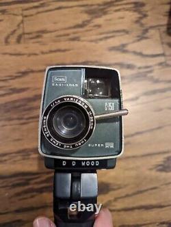 Working Vintage Sears C150, Rare Original Leather Bag Super 8 Camera + Assesory