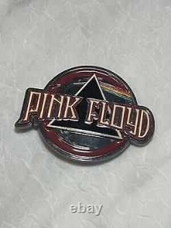 Wow Super Rare Vintage Pink Floyd Dark Side of Moon Chrome Belt Buckle GRAIL
