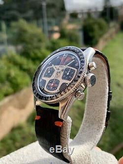 Yema Rallygraf Super Vintage Chronograph Watch Valjoux 7736 Rare