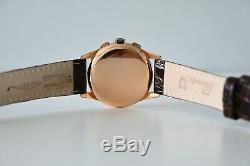 Zenith Caliber 156 18k Solid Rose Gold 38 mm Big Chronograph Watch Super RARE